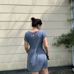 Gray babydoll dress